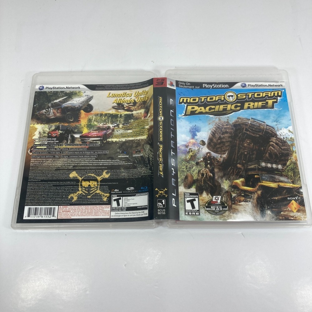 MotorStorm: Pacific Rift (Sony PlayStation 3, 2008) PS3 Complete W/ Manual CIB - Picture 2 of 4